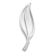 14K White Gold Diamond Brooch - 0.07 Ct.