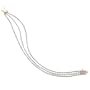18k Yellow Gold Plated Sterling Silver Diamond 3-Row Round Link Bracelet (2 cttw)