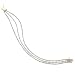 18k Gold Overlay Sterling Silver 2cttw Diamond 3-Row Round Link Bracelet