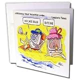 Londons Times Funny Computer Cartoons - NICE BAUD - Greeting Cards-12 Greeting Cards with envelopes