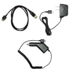 Home Travel Wall Charger + Rapid Cell Phone Car Charger + USB Data Sync Charge Cable for Samsung T659 / Intensity U450 / Rogue U960 / Smooth U350 / Gravity 2 T469