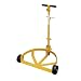 Vestil LO-DC-PH Lo-Profile Drum Caddy with Bung Wrench Handle and Poly-On-Steel Wheel, Steel, 37-5/8" Height x 28-1/8" Width x 21-5/8" Depth, 1,200 lb. Load Capacity