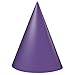 Purple Party Hats, 8ct