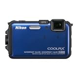 Nikon COOLPIX AW100 16 MP CMOS Waterproof Digital Camera (Blue)