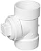 Charlotte Pipe & Foundry PVC 00444X 0800HA PVC/DWV Pipe Fitting, Test Tee With Cleanout Plug, 2-In. Hub x - Quantity 10