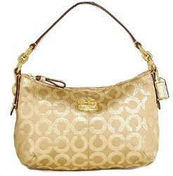 Coach Mia Signature Op Art Small Top Handle Gold - Coach 44594GLD