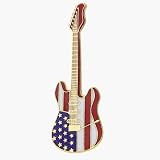 ストラト 星条旗 ギター ミニピン Strat Guitar Mini Pinの画像