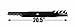 USA Mower Blades (3 MB276BP for Dixie Chopper 30227-60V A60227-60N 60in. Deck