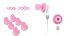 Ciscotech Ibuds / Earbuds / Earjams - Ipod Pink - For Earphones & Headphones & 2 year replace for new warranty!!