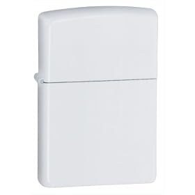 Original Zippo 214 Regular White Matte Lighter-a epreuve du vent