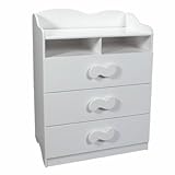 Combination Dresser and Changing Table in White Combination Dresser and Changing Table in White