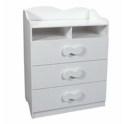 Combination Dresser and Changing Table in White