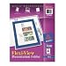 AveryFlexi-View Two-Pocket Polypropylene Folders, Navy/Translucent, Two per Pack ( 47846 )
