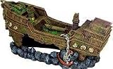BLUE RIBBON AQUARIUM FRESHWATER TANK DECORATION JUMBO SUNKEN SHIPWRECK