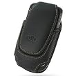 Samsung Blackjack i607 Universal Leather Pouch Case (Large Size) (Black)