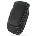 Apple iPhone Vertical Leather Pouch Universal Case (Black)