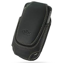Apple iPhone Vertical Leather Pouch Universal Case (Black)