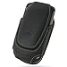 Apple iPhone Vertical Leather Pouch Universal Case (Black)
