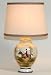Small Traditional Fox Hunt Painted Porcelain Table Lamp