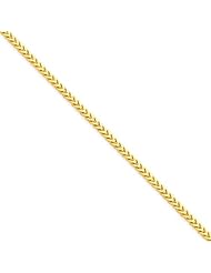 7 Inch 14k Gold 2.0mm Franco Chain Bracelet