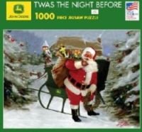 Great American Puzzle Factory John Deere Twas The Night Before 1000 Piece Jigsaw Puzzle