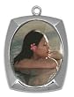 Custom Photo Pendant - Large Oval Photo Pendant "Nickel" Created From Your Favorite Photo