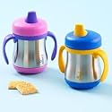Foogo by Thermos Leak-Proof SS 7 oz. Sippy Cup with Handles - Blue