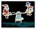 Outdoor Living : Santa and Snowman on Seasaw