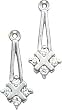White-gold .28ct Diamond Earring Dangle Jackets