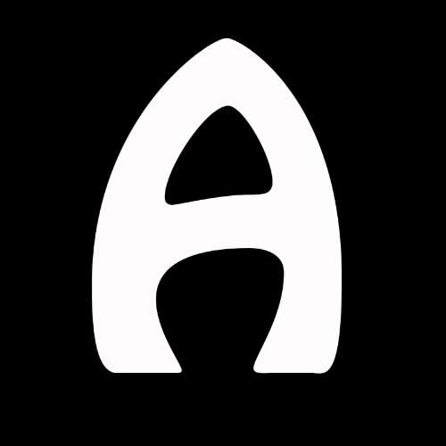 LETTER "A" Hobo Font 5" (color: WHITE) Vinyl Decal Window Sticker for Cars, Trucks, Windows, Walls, Laptops, and other stuff.