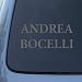 ANDREA BOCELLI - Opera Classical - Vinyl Car Decal Sticker #1839 | Vinyl Color: Silver