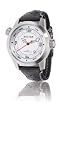 Sector Oversize Watch with White Dial and Black Strap