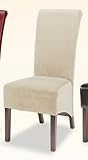IMAGE OF Coaster Rolled Back Parson Dining Chair in Tan Finish