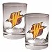 Golden State Warriors 2 Piece Rocks Glass Set