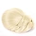 Bild: Licht blonde clip in geflochtenen Haaren bun | Clip auf glamour�se Haarteil