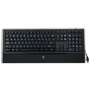 Logitech 106-Key USB Illuminated Multimedia Keyboard (Black) - Type Easily, Even In The Dark!