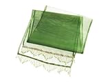 Apple Green Beaded Table Runner Silk 90 X 16 X 0-1/8 Set Of 2