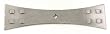 Top Knobs-Tuscany Collection M243 Mission Backplate for Knob in Pewter Light