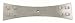 Top Knobs-Tuscany Collection M243 Mission Backplate for Knob in Pewter Light