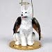 German Shepherd Angel Dog Ornament - White