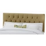 Tufted Headboard in Velvet Honey Size: California King