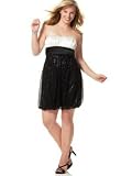Trixxi Plus Size Bubble Dress With Sequin Trim