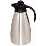 Olympia Screwtop Vacuum Jug - Capacity: 1 Litre - Insulated vacuum jugs with brushed stainless steel body and insulated interior. GET POURING!