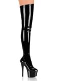 6 3/4 Inch Stiletto Heel Stretch Pf Thigh Boot