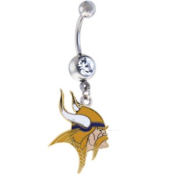 Minnesota Vikings NFL Sexy Belly Navel Ring