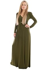 Stretchy Empire   Waistline Elastane/Rayon Long Sleeves Jumpsuit/Maxi Dress 