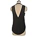 Tenworld Women Summer Vest Top Sleeveless Backless Blouse Cotton Tank Shirt (M = US 6, Black)