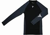 Linebreak Mens Compression Long Sleeve T-shirt Black/Charcoal Medium