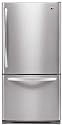 LG : LBC22520ST 22.4 cu. ft. Bottom-Freezer Refrigerator - Stainless Steel
