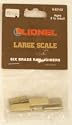 Lionel 82102 Large Scale Brass Adapter Pin Joiners - Sale